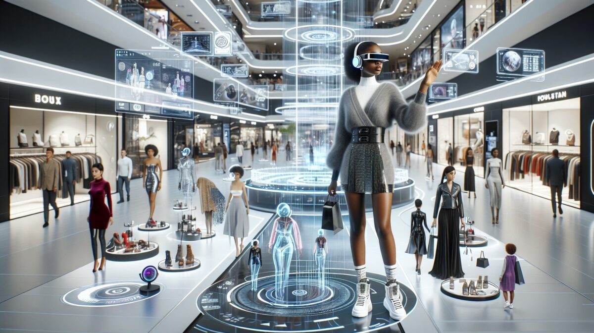 Theme:,Futuristic,,Modern,,Digital,Concept:,A,Woman,Shops,At,A Theme:,Futuristic,,Modern,,Digital,Concept:,A,Woman,Shops,At,A
