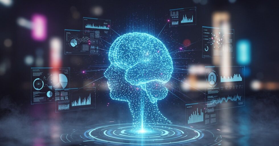 'a,Futuristic,Visualization,Representing,The,Symbiosis,Between,Artificial,Intelligence,And